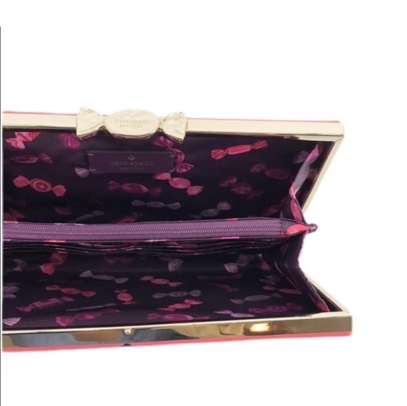 ❤️🔹️KATE SPADE 🔹️Candy Shop Sweet Wrapper Clutch ✨️🩷 - Picture 4 of 7
